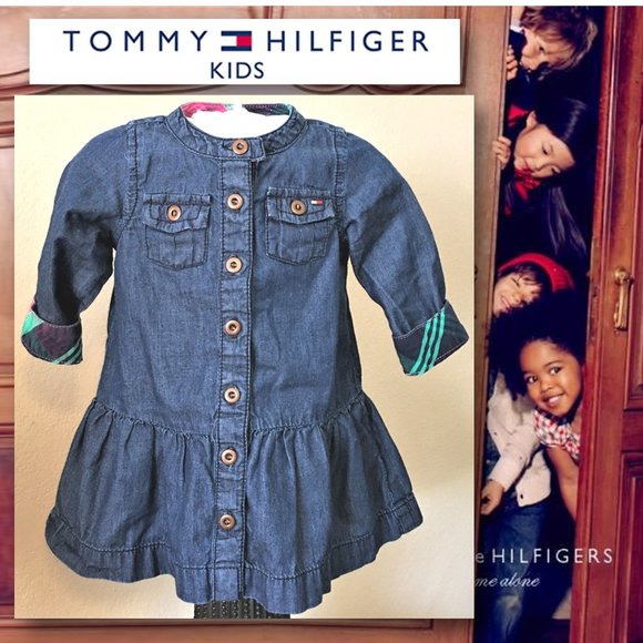 Tommy Hilfiger Other - TOMMY HILFIGER Long-Sleeve Denim Dress   6-9M